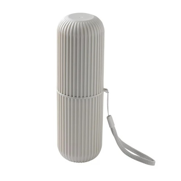 Toothbrush holder for travel, grey color, model R01DGR